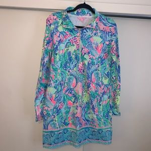 Skipper popover dress- mermaids cove